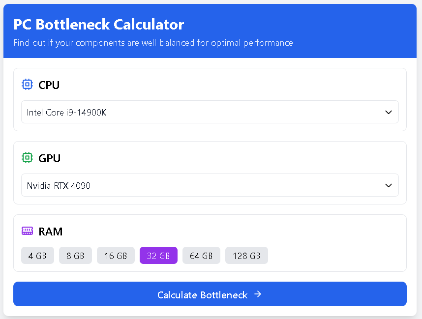 Optimizing FPS with the Bottleneck Calculator