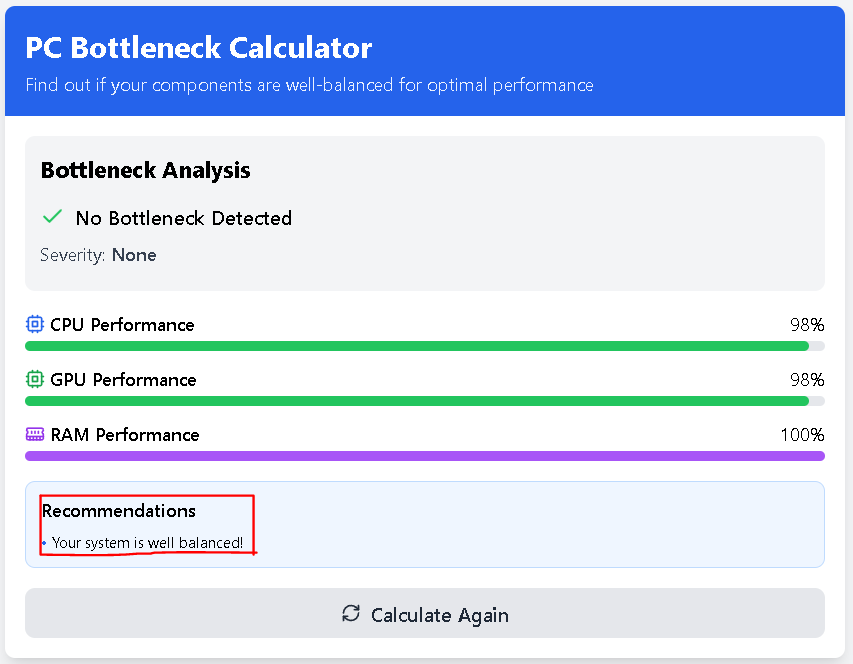 How to Use Our Bottleneck Calculator?